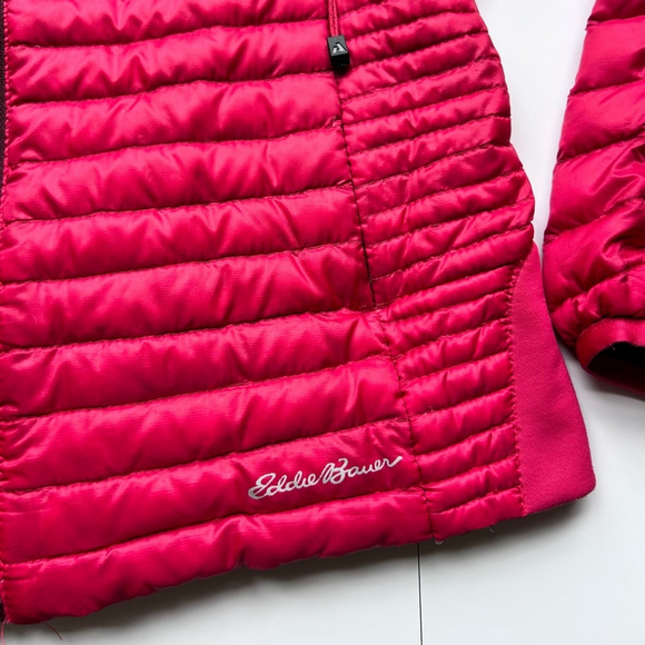 Eddie Bauer Microtherm Fill Down Jacket lightweight xs Puffer Red First Ascent - Picture 2 of 11